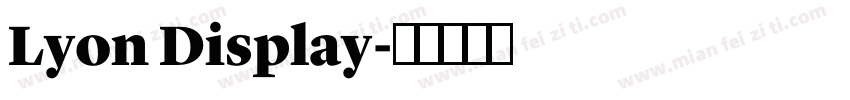 Lyon Display字体转换